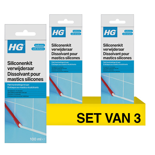 Aanbieding: HG Siliconenkitverwijderaar (3 stuks à 100 ml) SHG00632 - 1