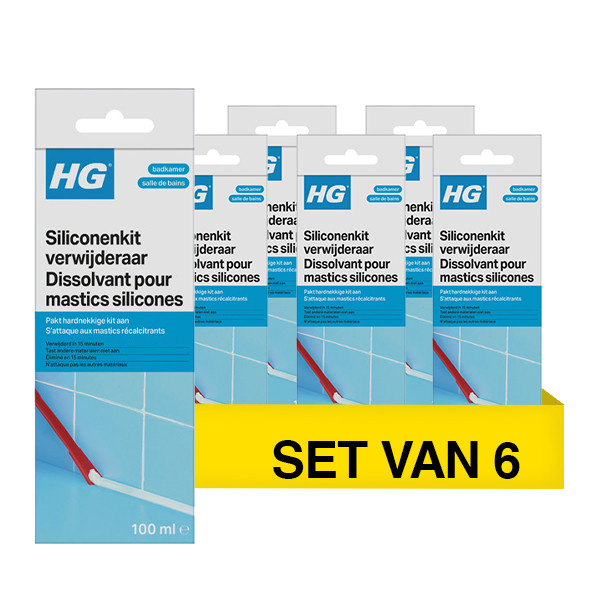 Aanbieding: HG Siliconenkitverwijderaar (6 stuks à 100 ml) SHG00633 - 1