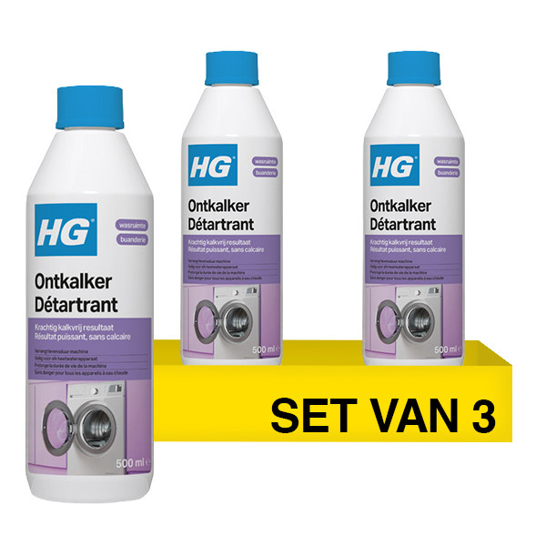 Aanbieding: HG Snel Ontkalker (3 stuks à 500 ml) SHG00424 - 1