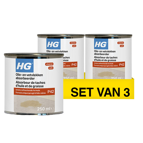 Aanbieding: HG Tegel en Natuursteen Olie- en Vetvlekken Absorbeerder (3 stuks à 250 ml) SHG00700 - 1