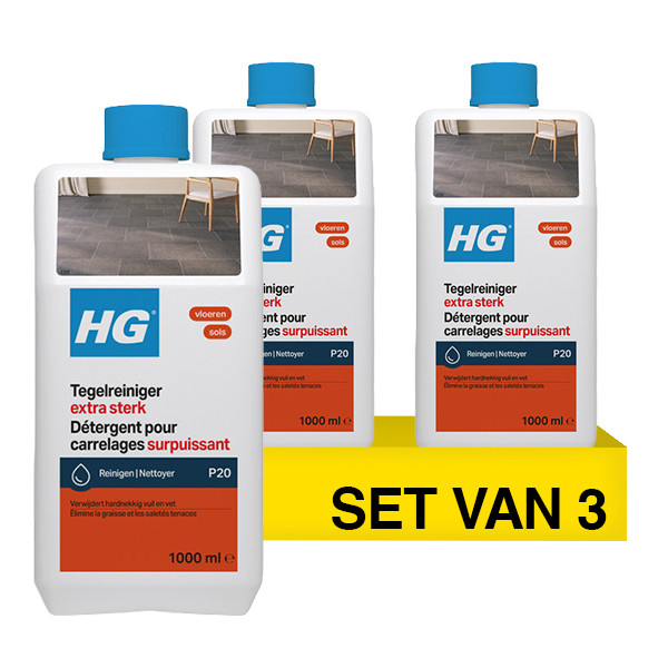 Aanbieding: HG Tegelreiniger Extra Sterk (3 stuks à 1 liter) SHG00764 - 1