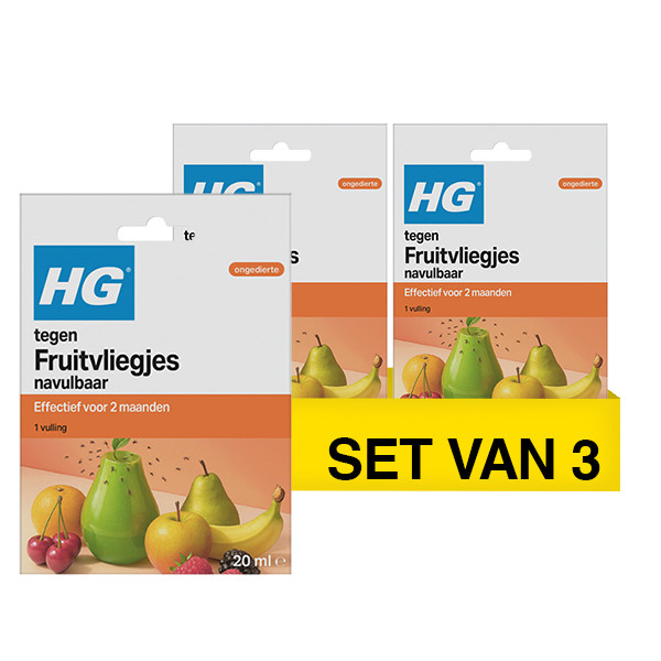 Aanbieding: HG Tegen Fruitvliegjes (3 stuks à 20 ml) SHG00564 - 1