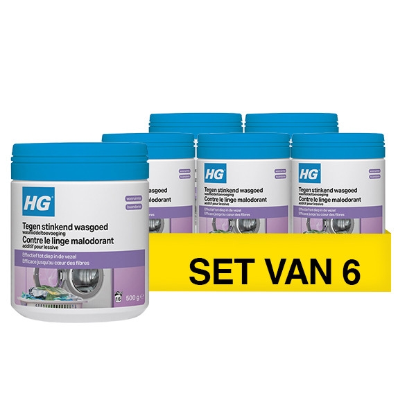 Aanbieding: HG Tegen Stinkend Wasgoed Wasmiddeltoevoeging (6 stuks à 500 gram) SHG00803 - 1