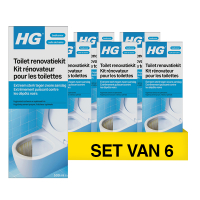 Aanbieding: HG Toilet Renovatiekit (6 stuks à 500 ml) SHG00807