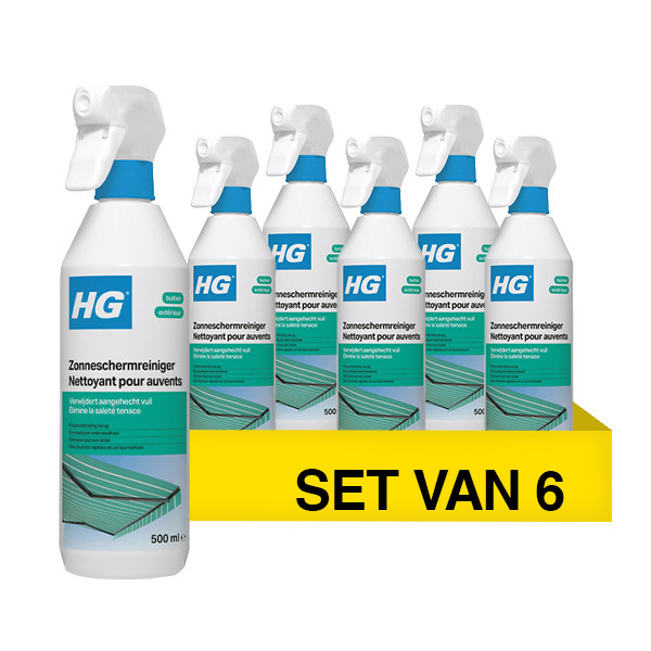 Aanbieding: HG Zonneschermreiniger (6 stuks à 500 ml) SHG00831 - 1