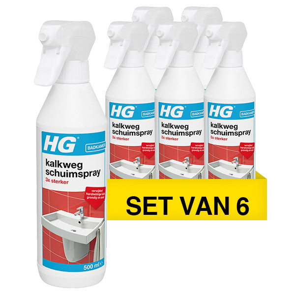 HG Aanbieding: HG kalkweg schuimspray 3x sterker (6 flessen - 500 ml)  SHG00360 - 1