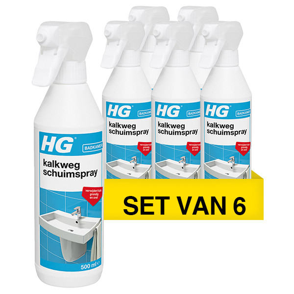 HG Aanbieding: HG kalkweg schuimspray (6 flessen - 500 ml)  SHG00358 - 1