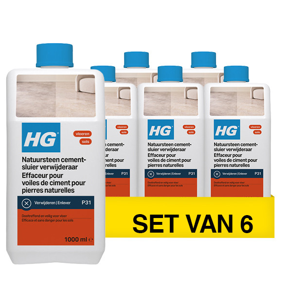 Aanbieding: HG natuursteen Cementsluierverwijderaar (6 stuks à 1 liter) SHG00679 - 1