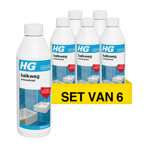 HG Aanbieding: HG professionele kalkaanslag verwijderaar (6 flessen - 500 ml)  SHG00359 - 1
