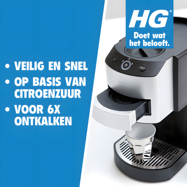 HG Ontkalker Voor Espresso- en Koffiepadapparaten (citroenzuur, 500 ml) SHG00003 - 3