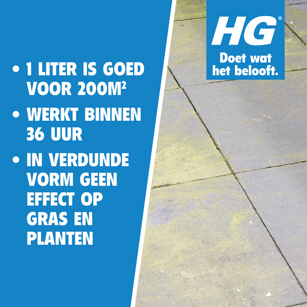 HG groene aanslagreiniger concentraat (1 liter) | Geschikt voor: 200 m² SHG00130 - 3