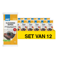 HG kookplaatreiniger doekjes (12 x 20 doekjes)  SHG00373