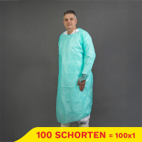 Aanbieding: CPE-schort met mouw (100 zakken à 1 stuk – 100 x 125 cm) SHY00652