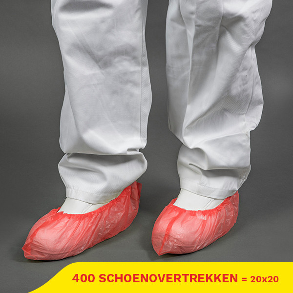 Aanbieding: CPE schoenovertrek handmade Xstrong gerecycled 8 g (15×41 cm, 20 zakken à 50 stuks) SHY00556 Aanbieding: CPE schoenovertrek handmade Xstrong gerecycled 8 g (15×41 cm, 20 zakken à 50 stuks) SHY00556 - 1