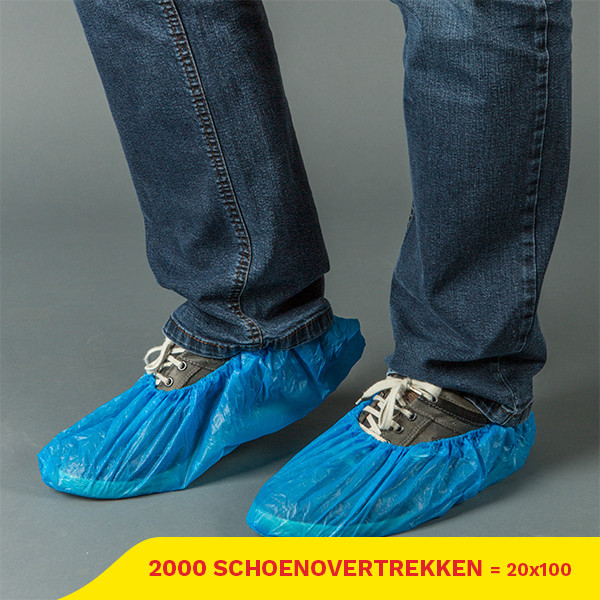 Aanbieding: HDPE Schoenovertrek Machinemade 4 g (20 verpakkingen à 100 stuks) SHY00542 - 1