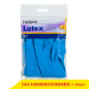 Aanbieding: Latex Huishoudhandschoenen Blauw L (144 verpakkingen - 45 gram) SHY00297 - 1