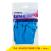 Aanbieding:  Latex Huishoudhandschoenen Blauw S (144 verpakkingen - 45 gram) SHY00293 - 1