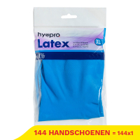 Aanbieding: Latex Huishoudhandschoenen Blauw XL (144 verpakkingen - 45 gram) SHY00299 Aanbieding: Latex Huishoudhandschoenen Blauw XL (144 verpakkingen - 45 gram) SHY00299
