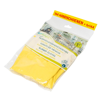 Aanbieding: Latex Huishoudhandschoenen Geel L (144 verpakkingen - 60 gram) SHY00315