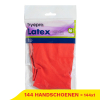 Aanbieding: Latex Huishoudhandschoenen Rood M (144 verpakkingen - 45 gram) SHY00305 - 1