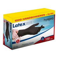HY@PRO Aanbieding: Latex handschoenen maat S Ongepoederd (10 dispenserdozen à 100 stuks 5,8 gram, 24 cm)  SHY00213