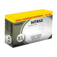 HY@PRO Aanbieding: Medical Accelerator Free Nitril handschoenen maat XL Ongepoederd (10 dispenserdozen à 100 stuks - 3,5 gram, 24 cm)  SHY00027