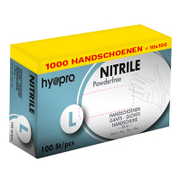 Aanbieding: Medical Nitril handschoenen maat L Ongepoederd (10 dispenserdozen à 100 stuks - 6,2 gram, 30 cm) SHY00015