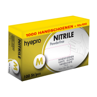 Aanbieding: Medical Nitril handschoenen maat M Ongepoederd (10 dispenserdozen à 100 stuks -  6,2 gram, 30 cm) SHY00013