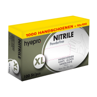 HY@PRO Aanbieding: Medical Nitril handschoenen maat XL Ongepoederd (10 dispenserdozen à 100 stuks -  6,2 gram, 30 cm)  SHY00017