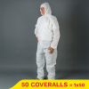 Aanbieding: Microporeuze coverall met capuchon Type 5/6 maat S (25 stuks) SHY00814 - 1