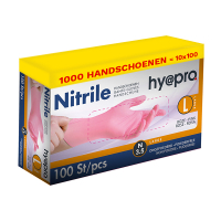 HY@PRO Aanbieding: Nitril handschoenen maat L Ongepoederd (10 dispenserdozen à 100 stuks, 3,5 gram, 24 cm)  SHY00091