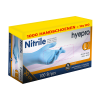 HY@PRO Aanbieding: Nitril handschoenen maat L Ongepoederd (10 dispenserdozen à 100 stuks, 6,2 gram, 30 cm)  SHY00125