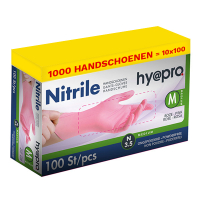 Aanbieding: Nitril handschoenen maat M Ongepoederd (10 dispenserdozen à 100 stuks 3,5 gram, 24 cm) SHY00089