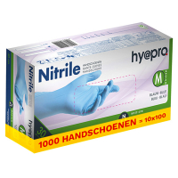 Aanbieding: Nitril handschoenen maat M Ongepoederd 6,2 gram (10 dispenserdozen à 100 stuks) SHY00123
