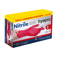 HY@PRO Aanbieding: Nitril handschoenen maat S Ongepoederd (10 dispenserdozen à 100 stuks, 4 gram, 24 cm)  SHY00113