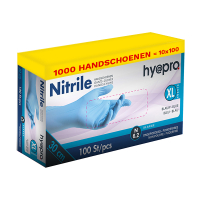 Aanbieding: Nitril handschoenen maat XL Ongepoederd (10 dispenserdozen à 100 stuks, 6,2 gram, 30 cm) SHY00127