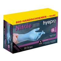 Aanbieding: Nitril handschoenen maat XXL Ongepoederd (10 dispenserdozen à 80 stuks, 6 gram, 24 cm) SHY00137