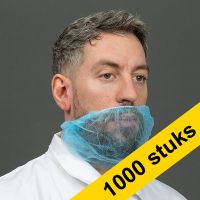Aanbieding: Non Woven baardmasker clip/elastiek (45 cm, 10 zakken à 100 stuks) SHY00481