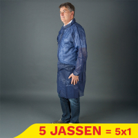 Aanbieding: Non Woven jas met klittenbandsluiting maat XL (50 stuks) SHY00728