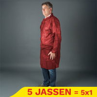 Aanbieding: Non Woven jas met klittenbandsluiting maat XL (50 stuks) SHY00736