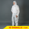 Aanbieding: Non Woven overall met kap en rits maat XXL (50 stuks) SHY00768 - 1