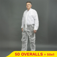 Aanbieding: Non Woven overall zonder kap maat XXXL (50 stuks) SHY00758