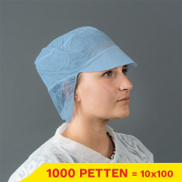 Aanbieding: Non Woven pet met haarnet (Ø 20 cm, 10 dispenserdoosjes à 100 stuks) SHY00437