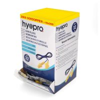 HY@PRO Aanbieding: Oordopjes foam TPR volledig metaal-detecteerbaar met koord (10 verpakkingen à 200 paar - kerstboomvorm)  SHY00516