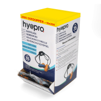 HY@PRO Aanbieding: Oordopjes foam blauw/oranje metaal-detecteerbaar met koord  (10 verpakkingen à 200 paar – 35 dB)  SHY00508