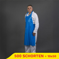 Aanbieding: PE-schort Effen (10 verpakkingen à 50 stuks)