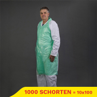 Aanbieding: PE-schort gewafeld (10 blokken à 100 stuks - 80 x 125 + 3 cm - 20µ) SHY00600