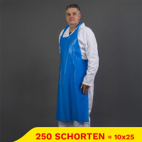 Aanbieding: PE-schort gewafeld (10 blokken à 25 stuks - 90 x 160 + 3 cm - 50µ) SHY00592