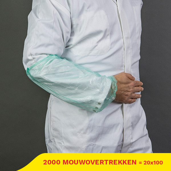 Aanbieding: PE Mouwovertrek Machinemade 3 g (20 zakken à 100 stuks) SHY00530 - 1