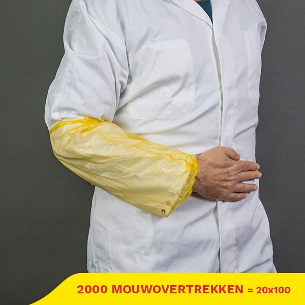 Aanbieding: PE Mouwovertrek Machinemade 3 g (20 zakken à 100 stuks) SHY00532 - 1
